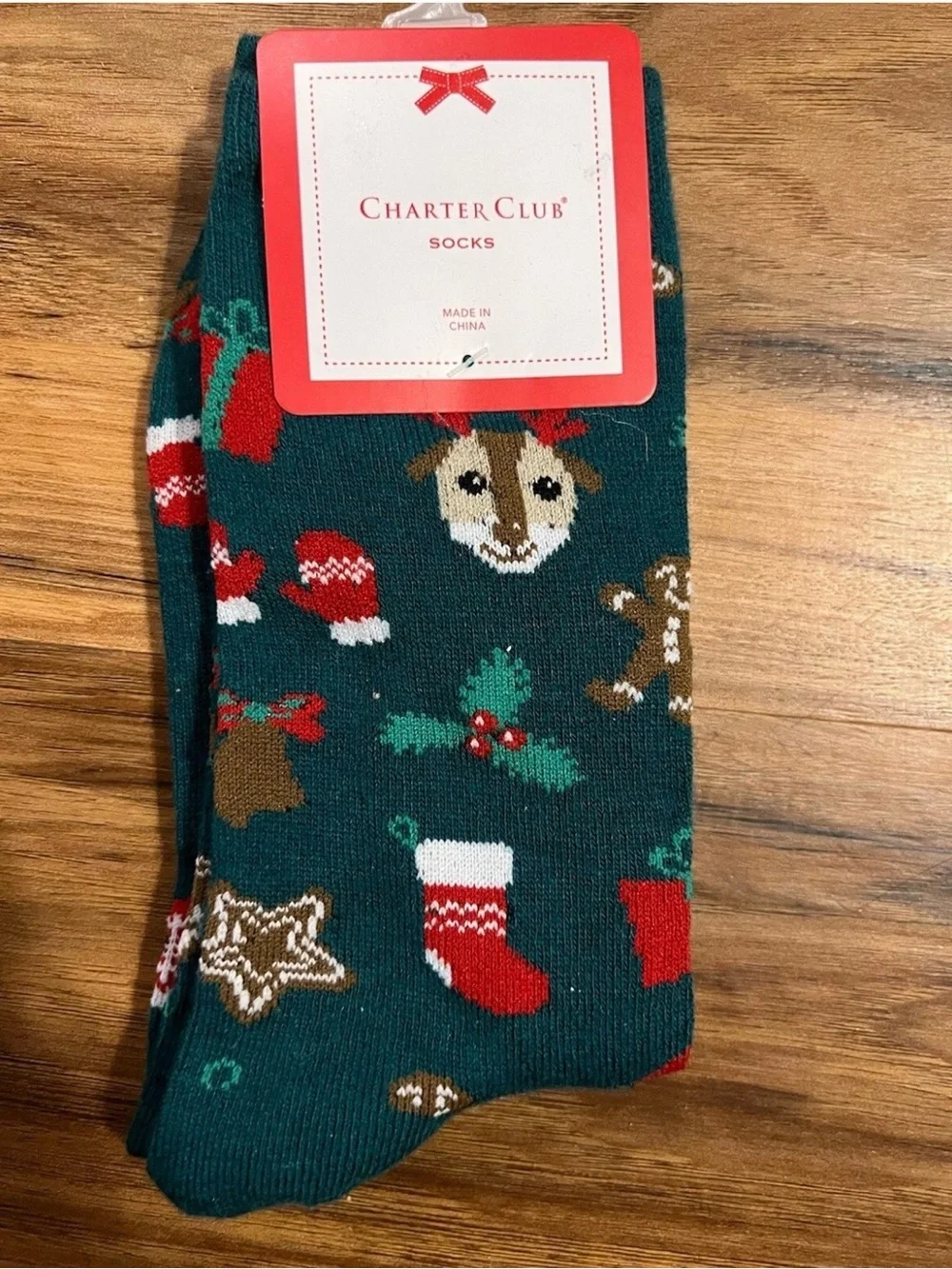 Charter Club Women’s  Socks 4 Pair, Holiday Variety Multicolored Size 9-11